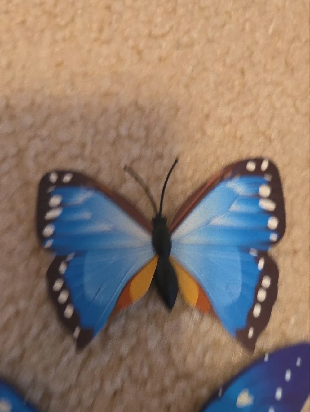 Blue Butterfly Wall Decor Set - Decorative Home Wall Art